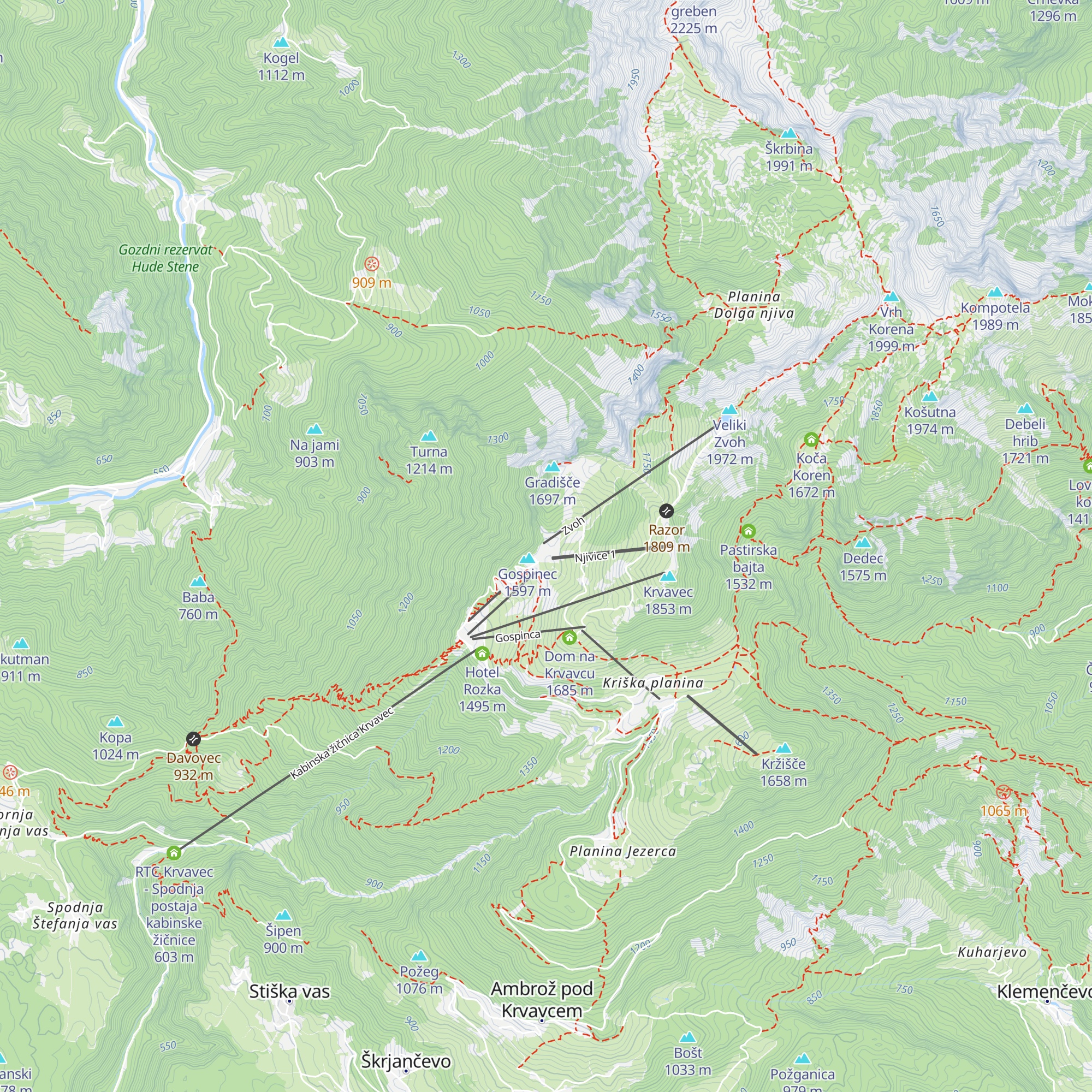Kekec map