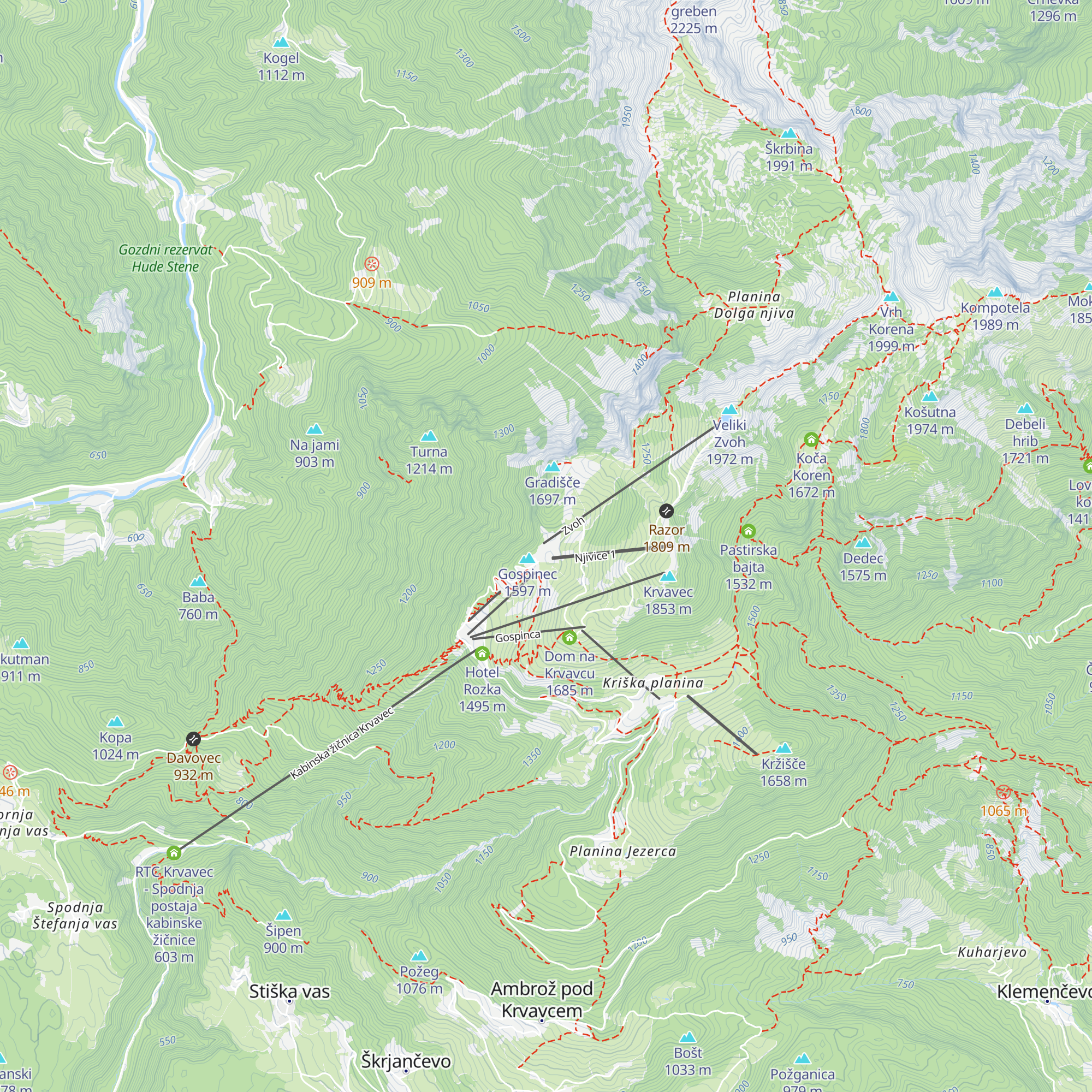 Kekec map