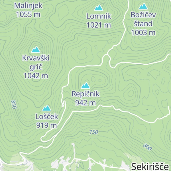 Map of Repičnik