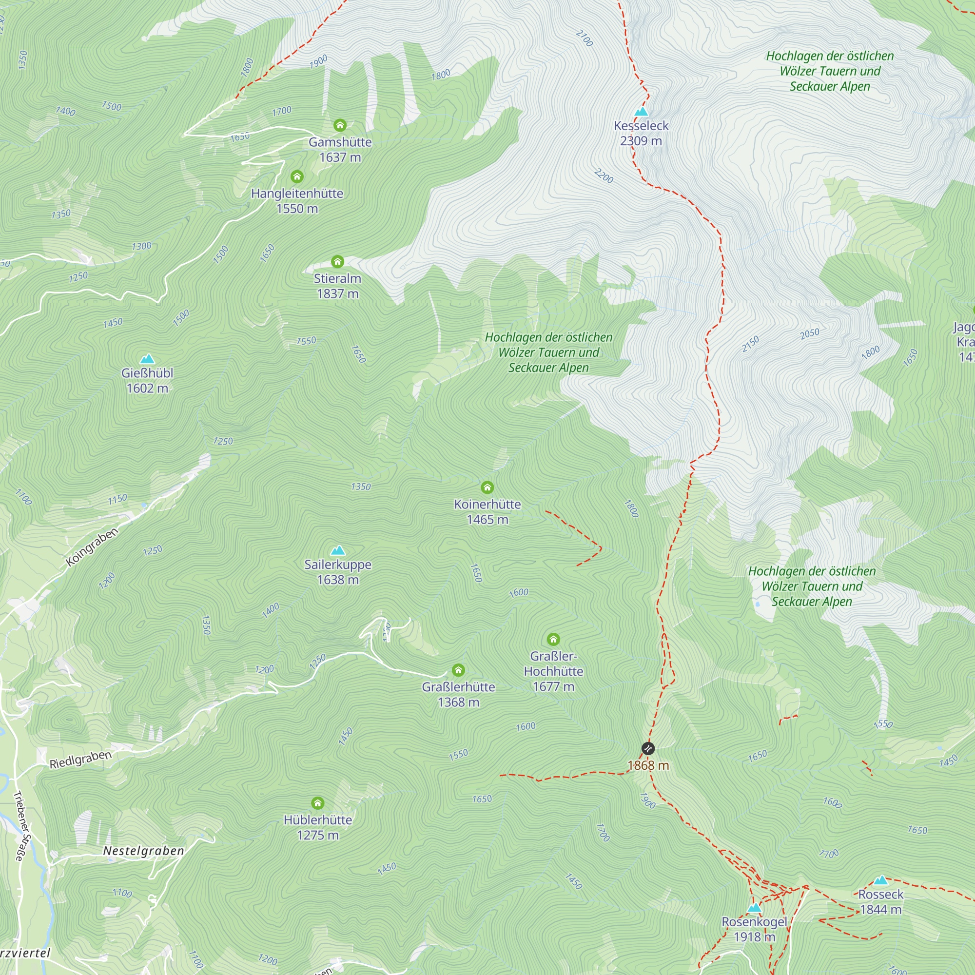 Koinerhütte map