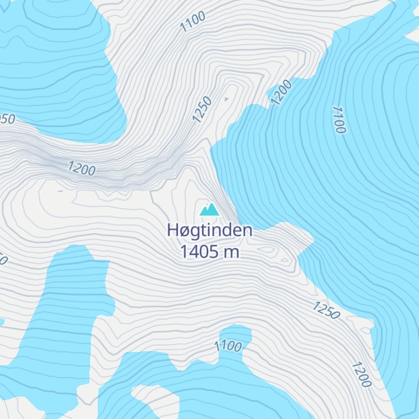 Map of Høgtinden