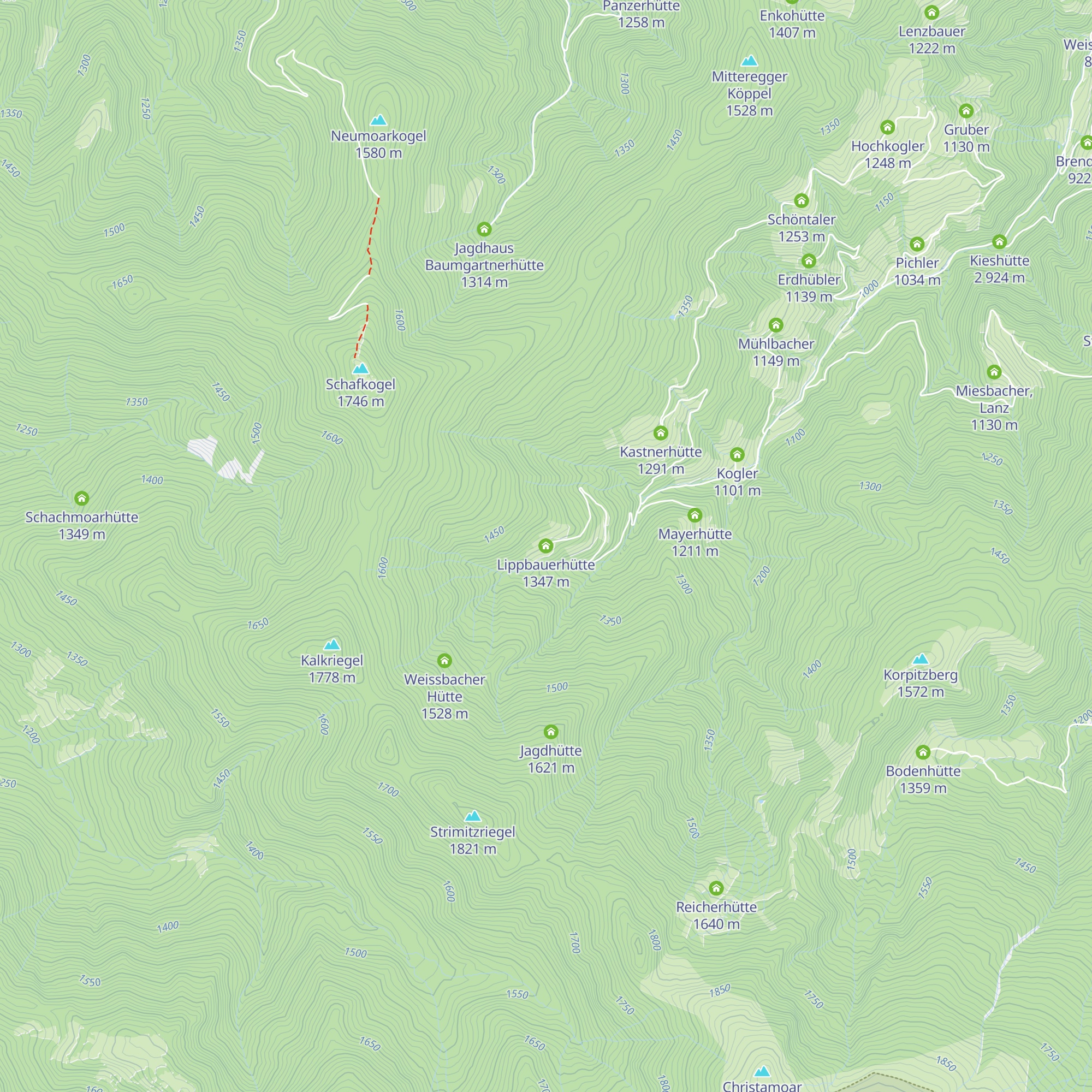 Lippbauerhütte map