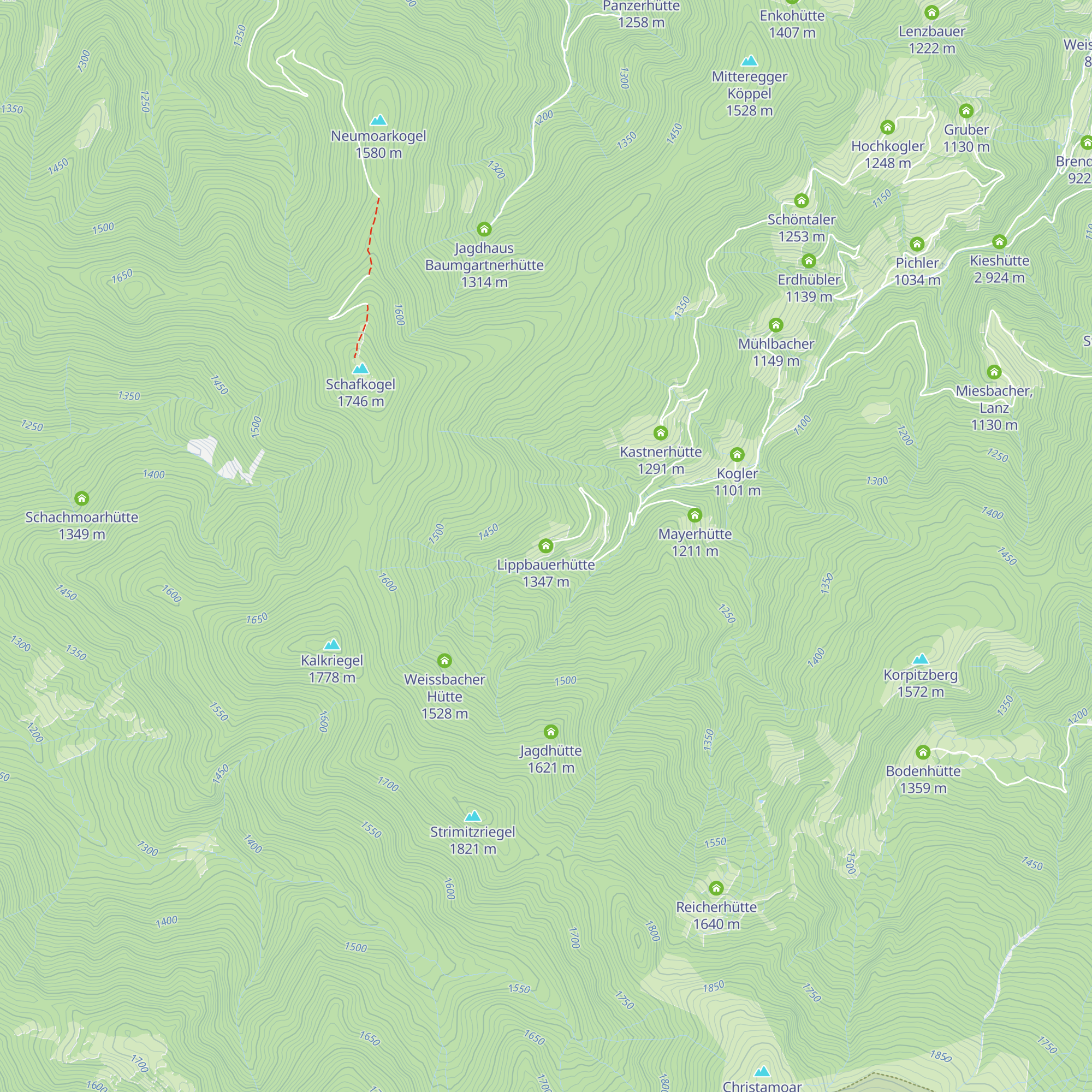 Lippbauerhütte map