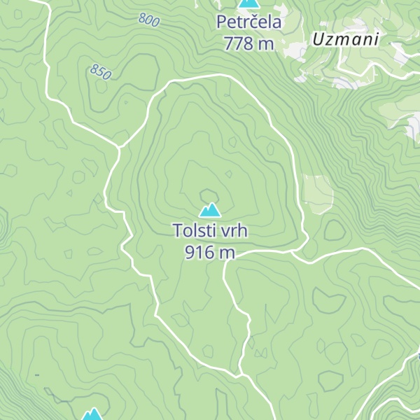Map of Tolsti vrh