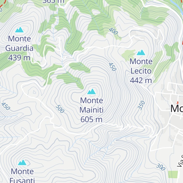Map of Monte Mainiti