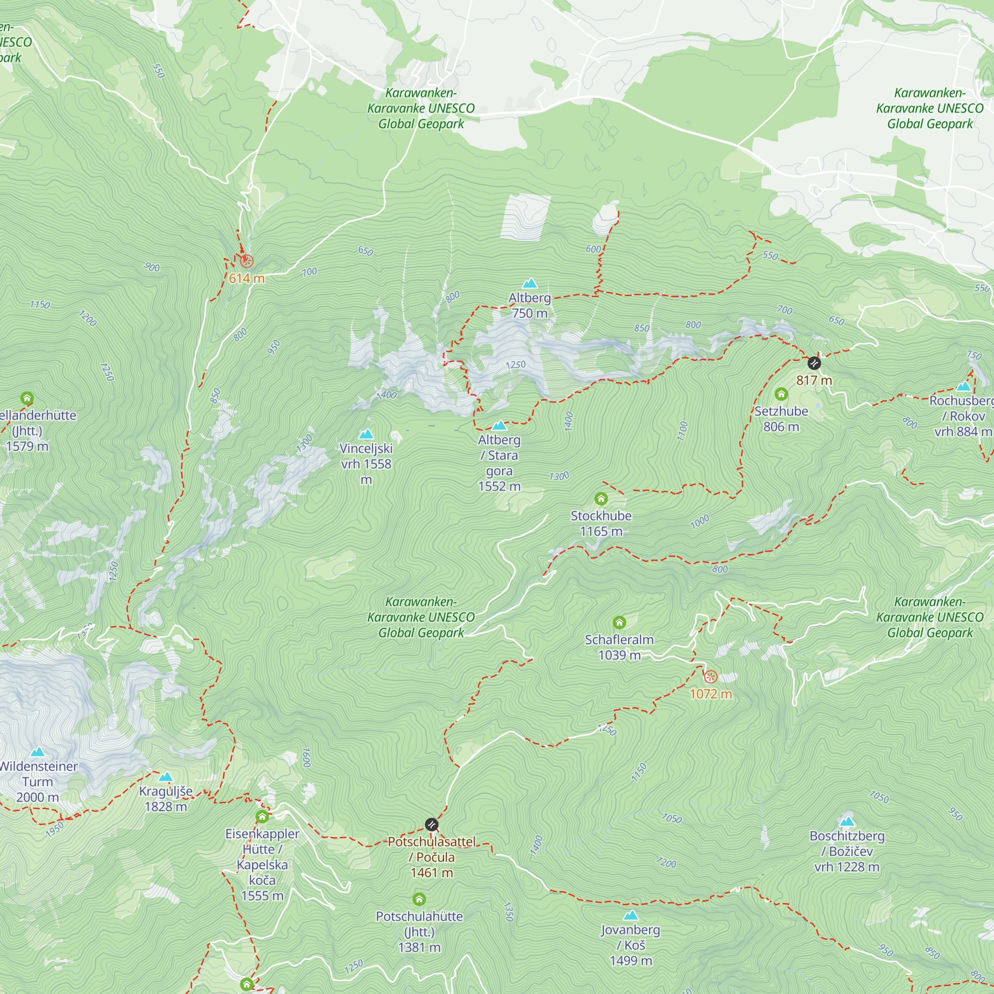 Grafensteiner Alm map