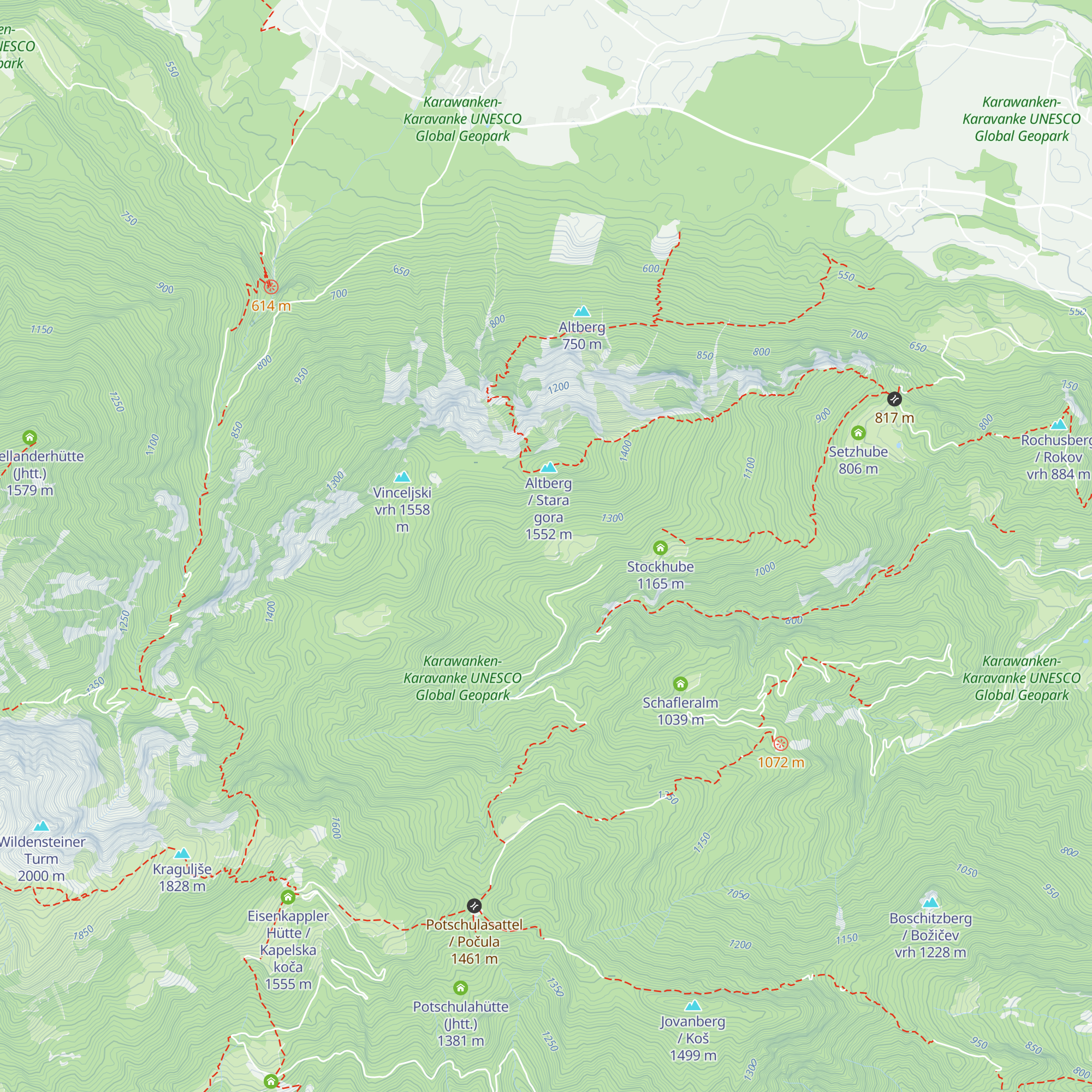 Grafensteiner Alm map