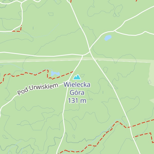 Map of Wielecka Góra
