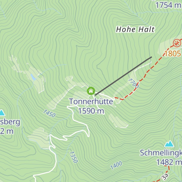 Map of Tonnerhütte