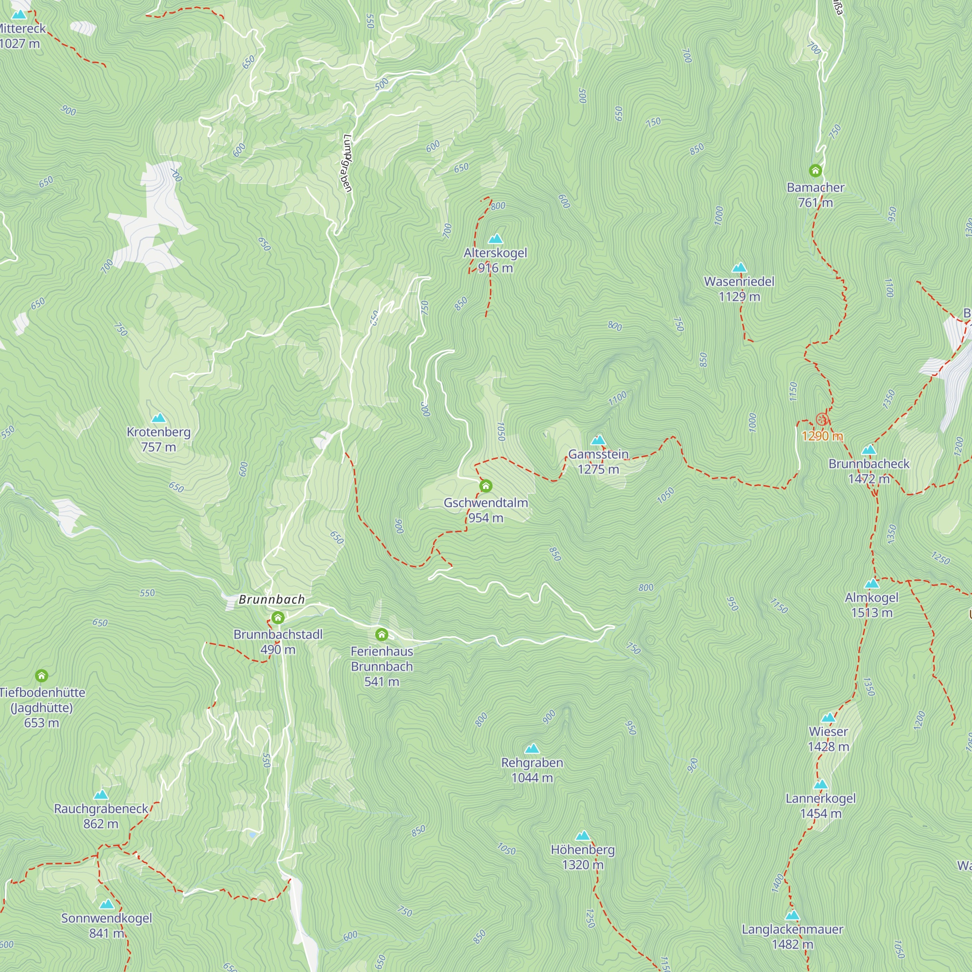 Gschwendtalm map