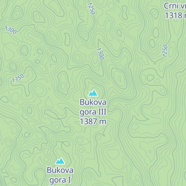 Map of Bukova gora III
