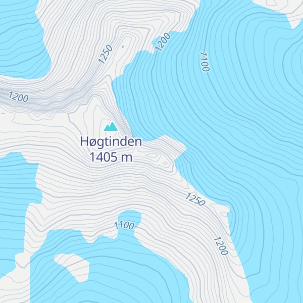 Map of Hogtinden