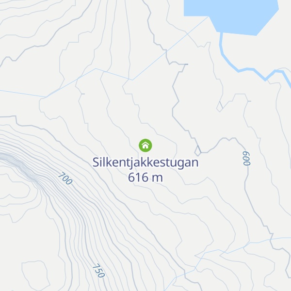Map of Silkentjakkestugan