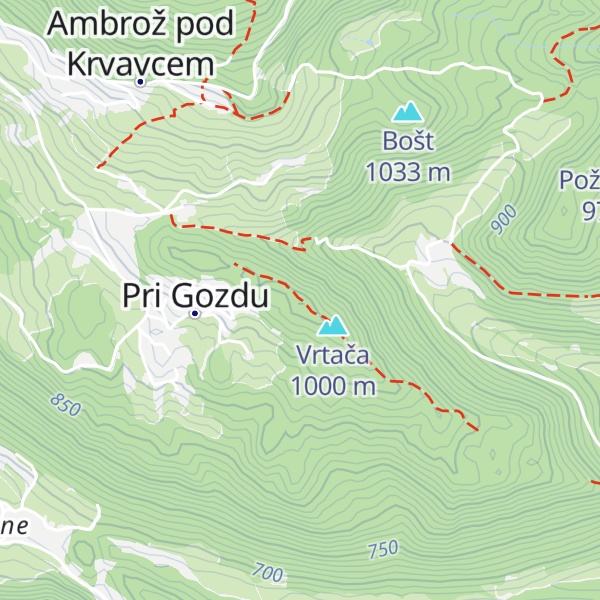 Map of Prgozdnik