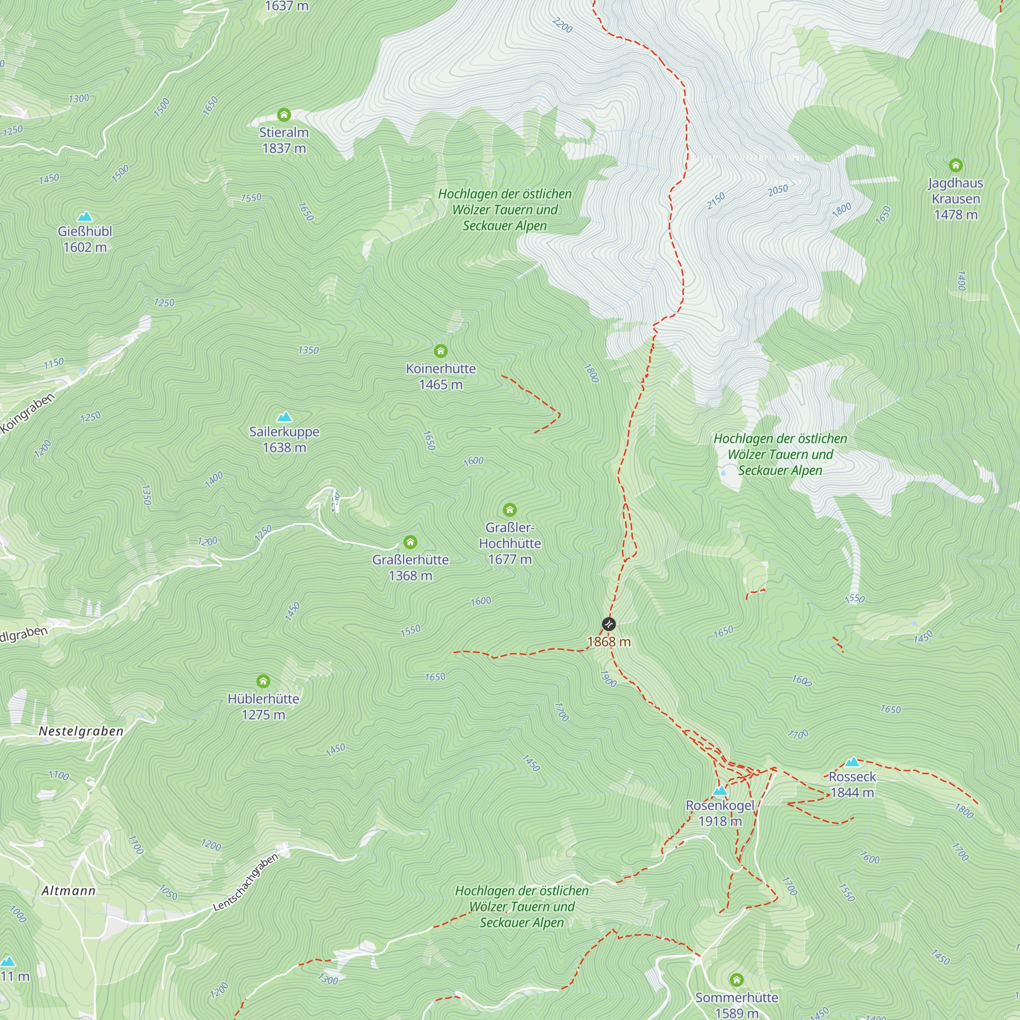 Graßler-Hochhütte map