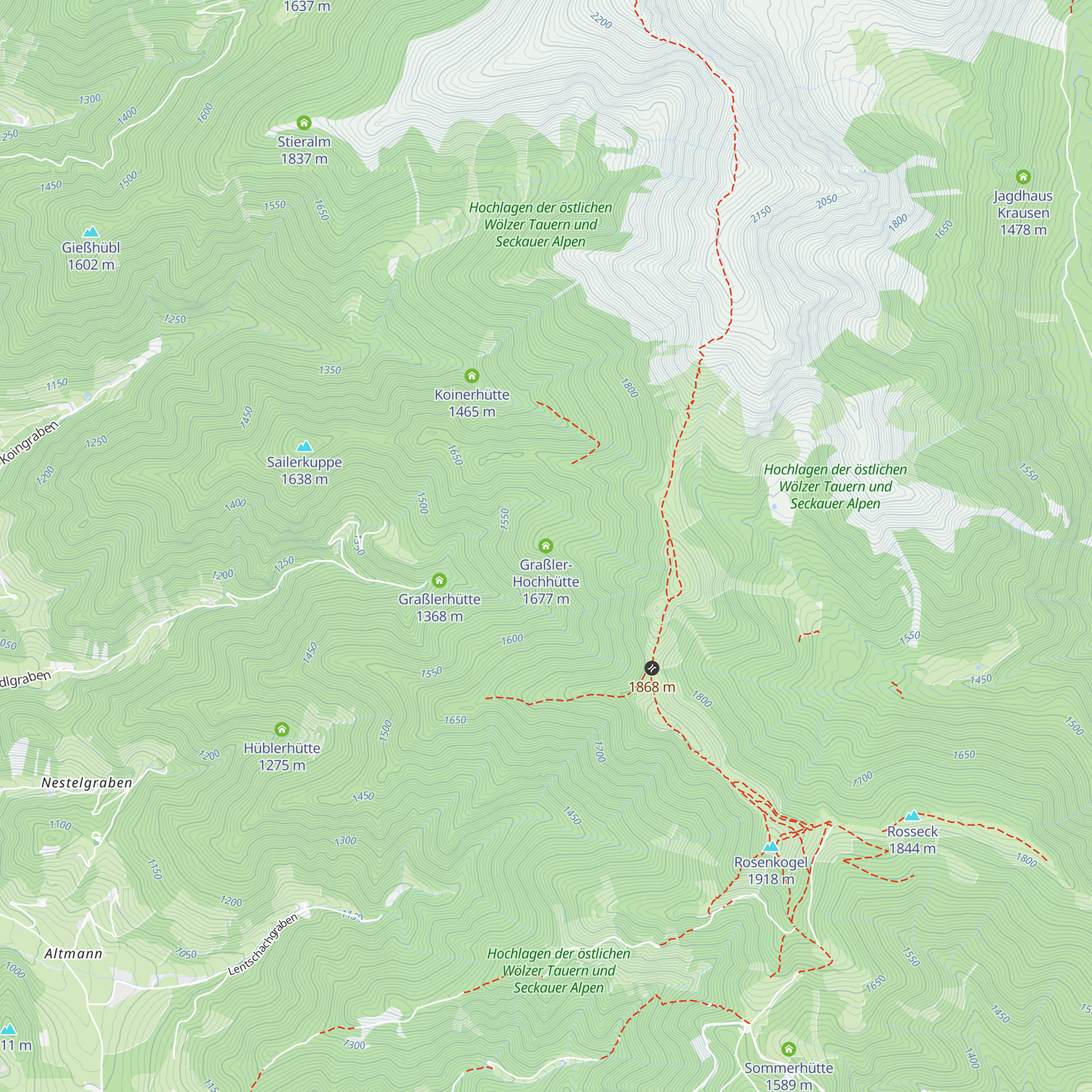 Graßler-Hochhütte map