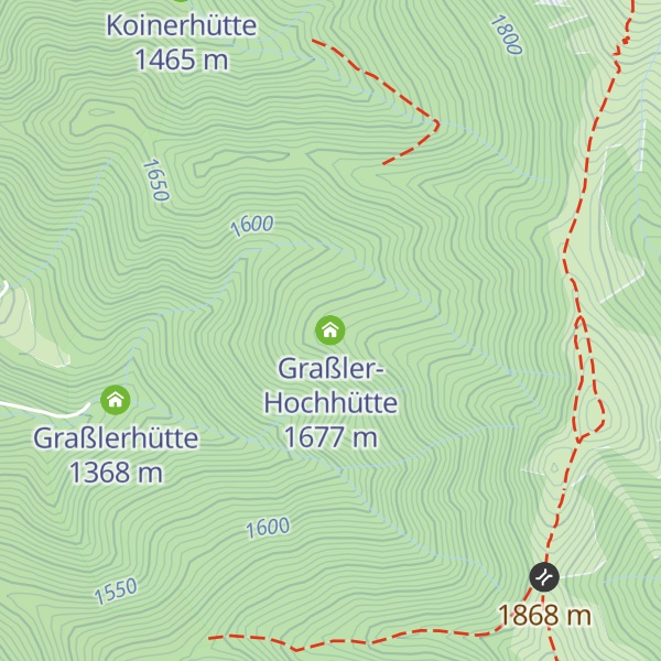 Map of Graßler-Hochhütte