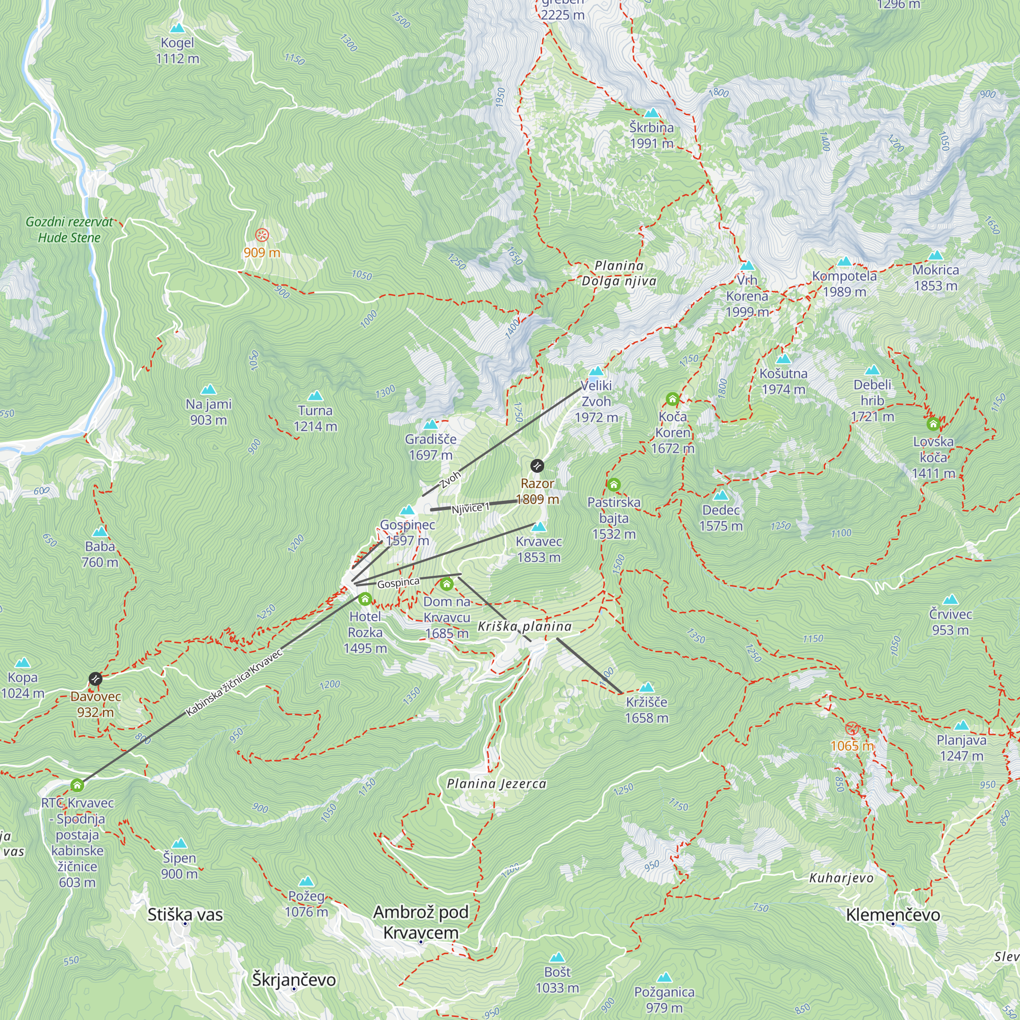 črpališče map