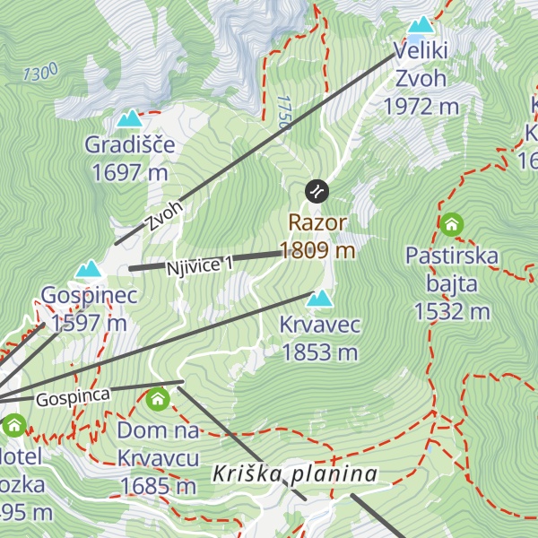 Map of črpališče