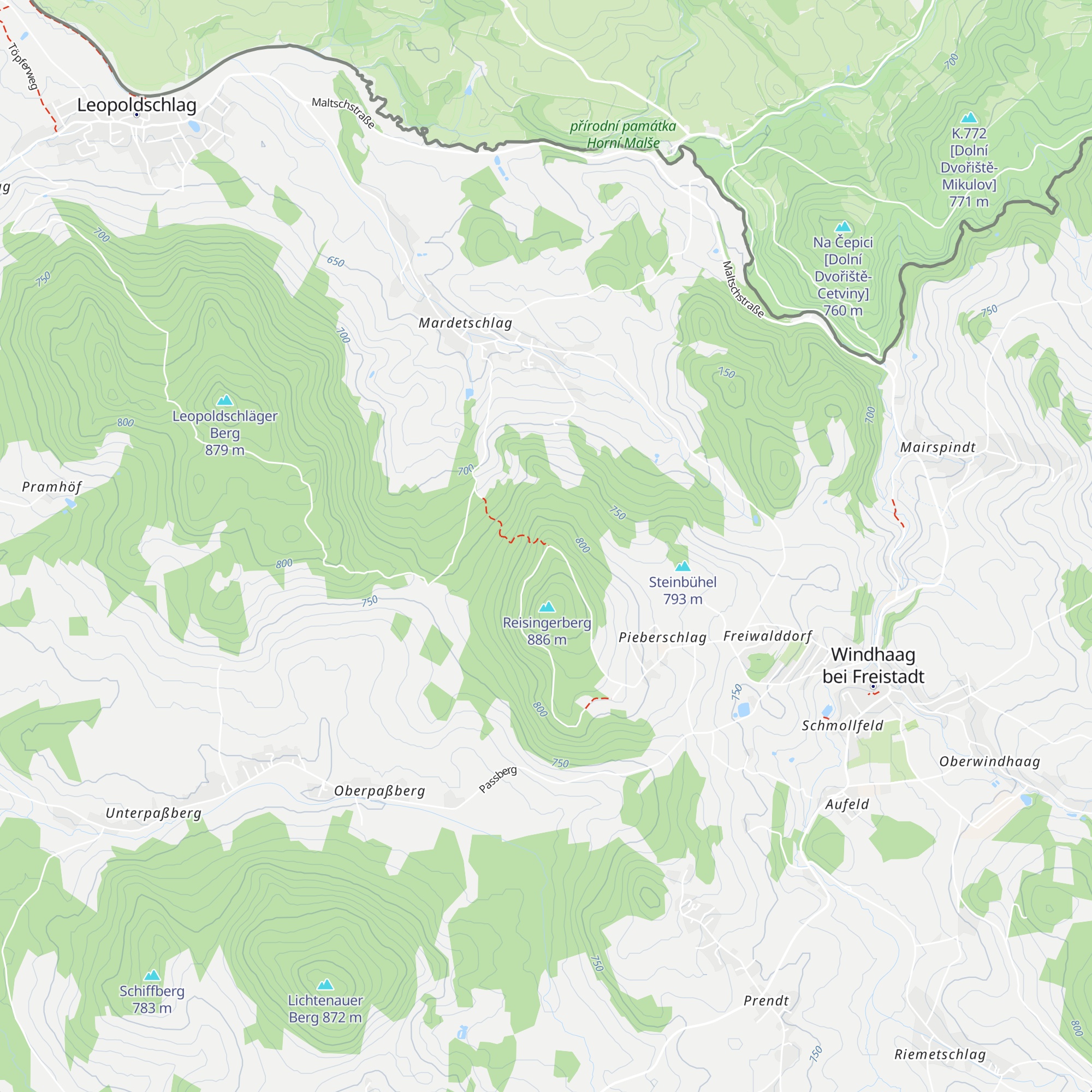 Blockhütte Pieberschlag map