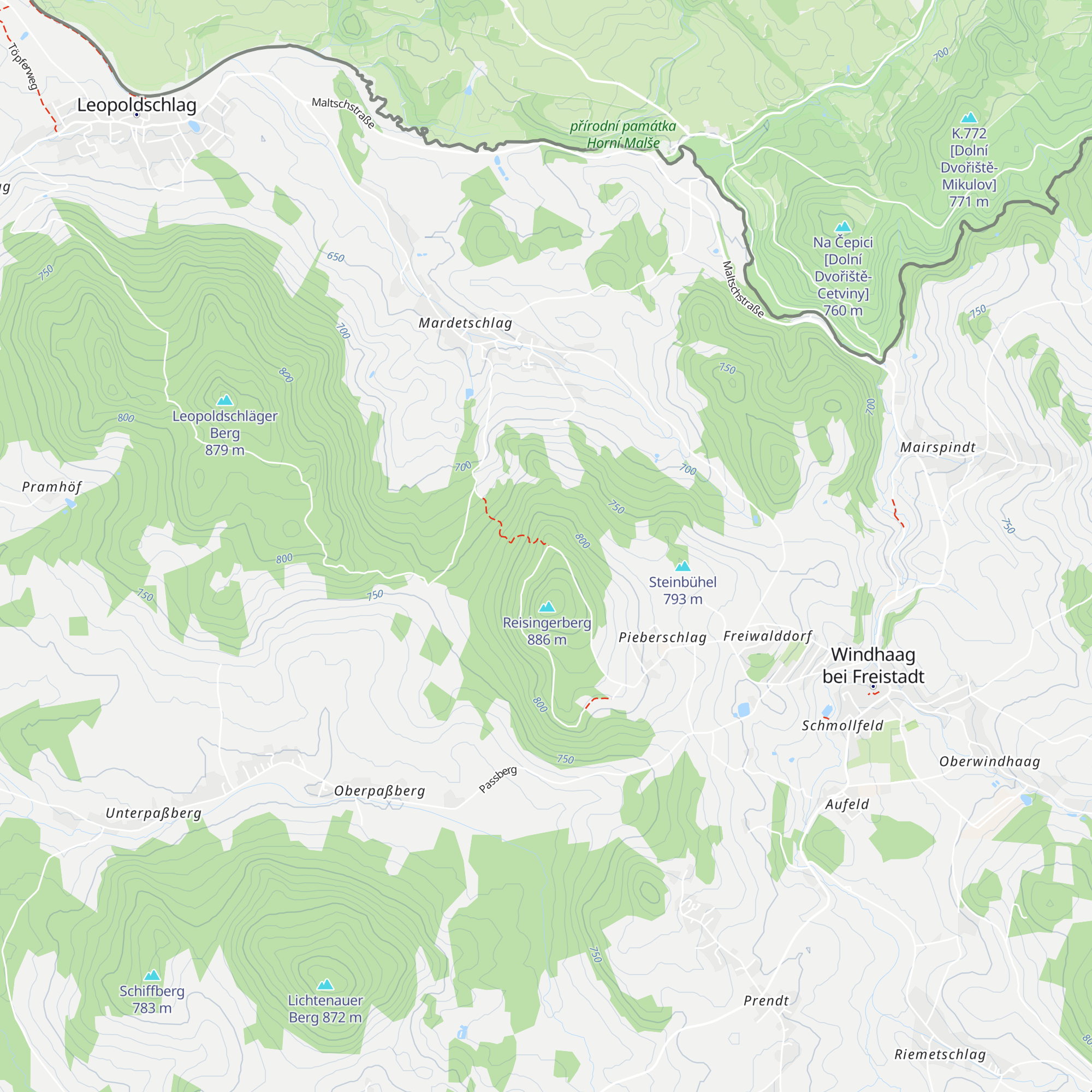 Blockhütte Pieberschlag map