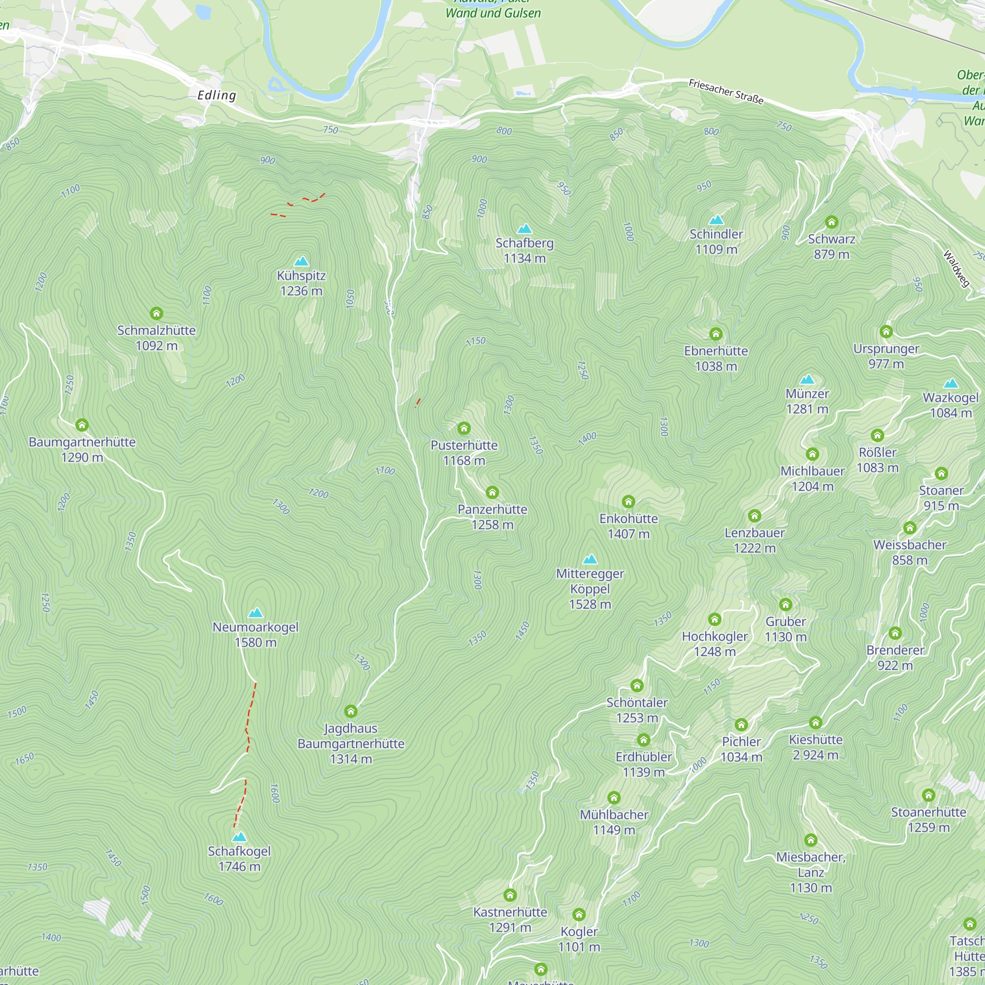 Panzerhütte map