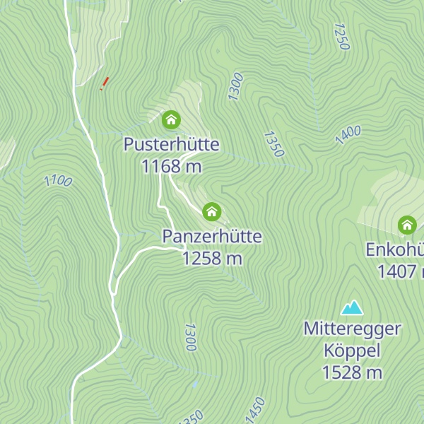 Map of Panzerhütte