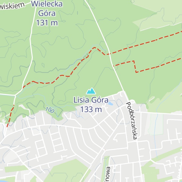 Map of Lisia Góra