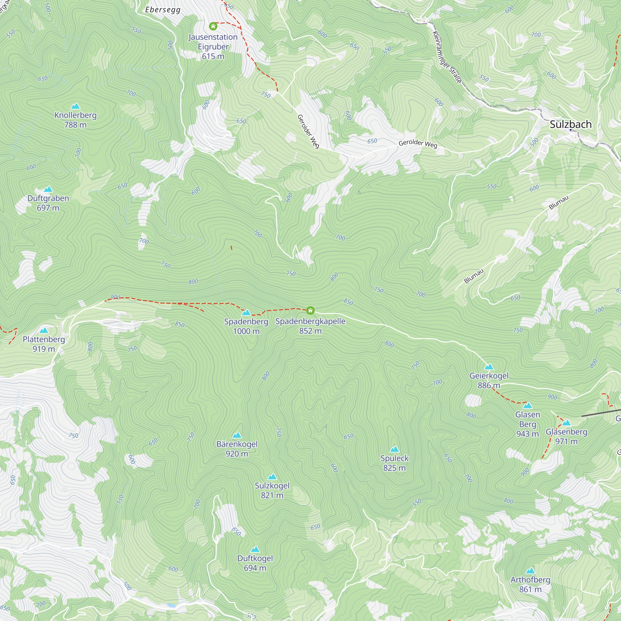 Spadenbergkapelle map