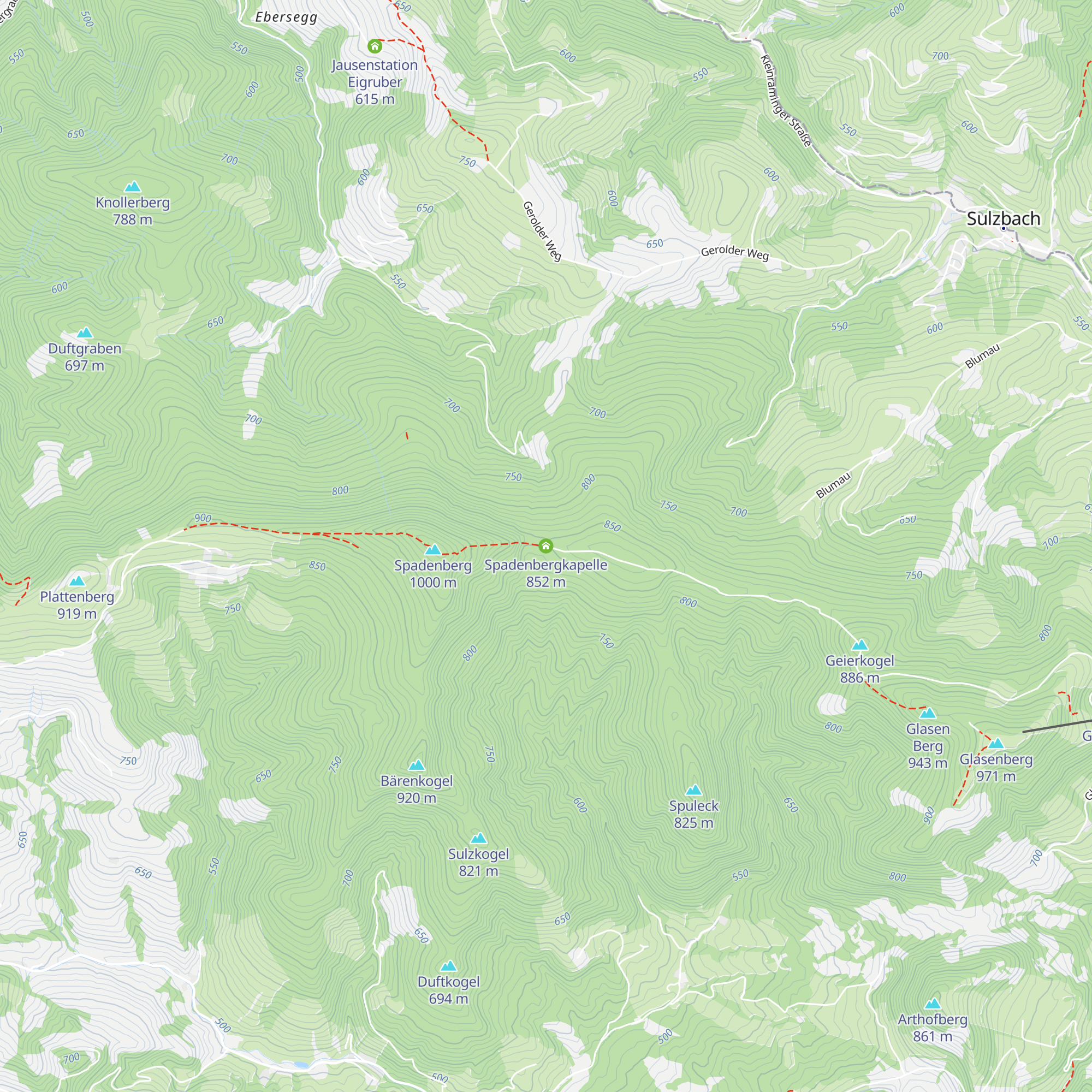 Spadenbergkapelle map