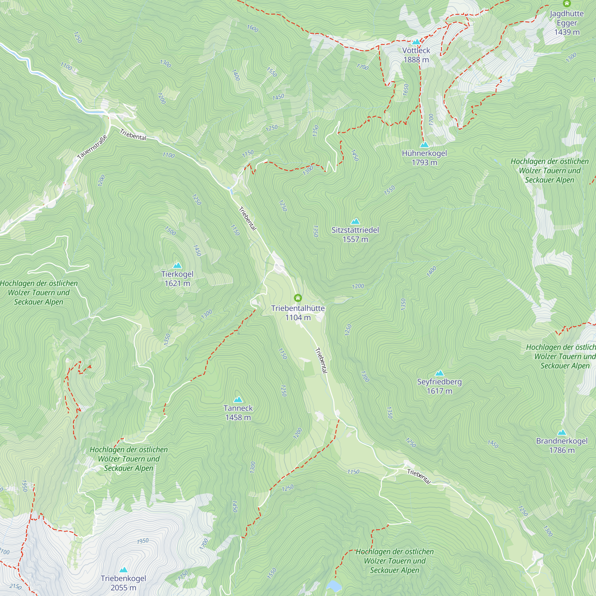 Triebentalhütte map