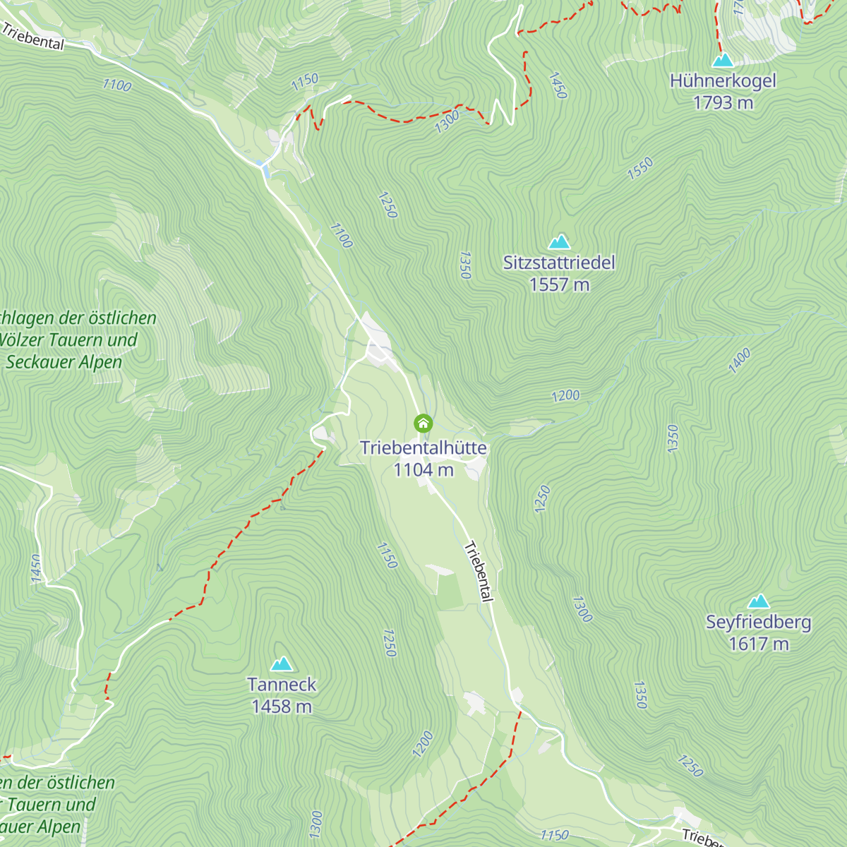 Triebentalhütte map