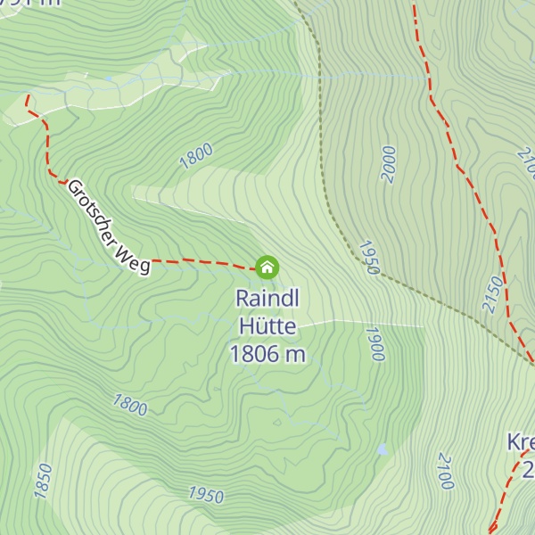 Map of Raindl Hütte