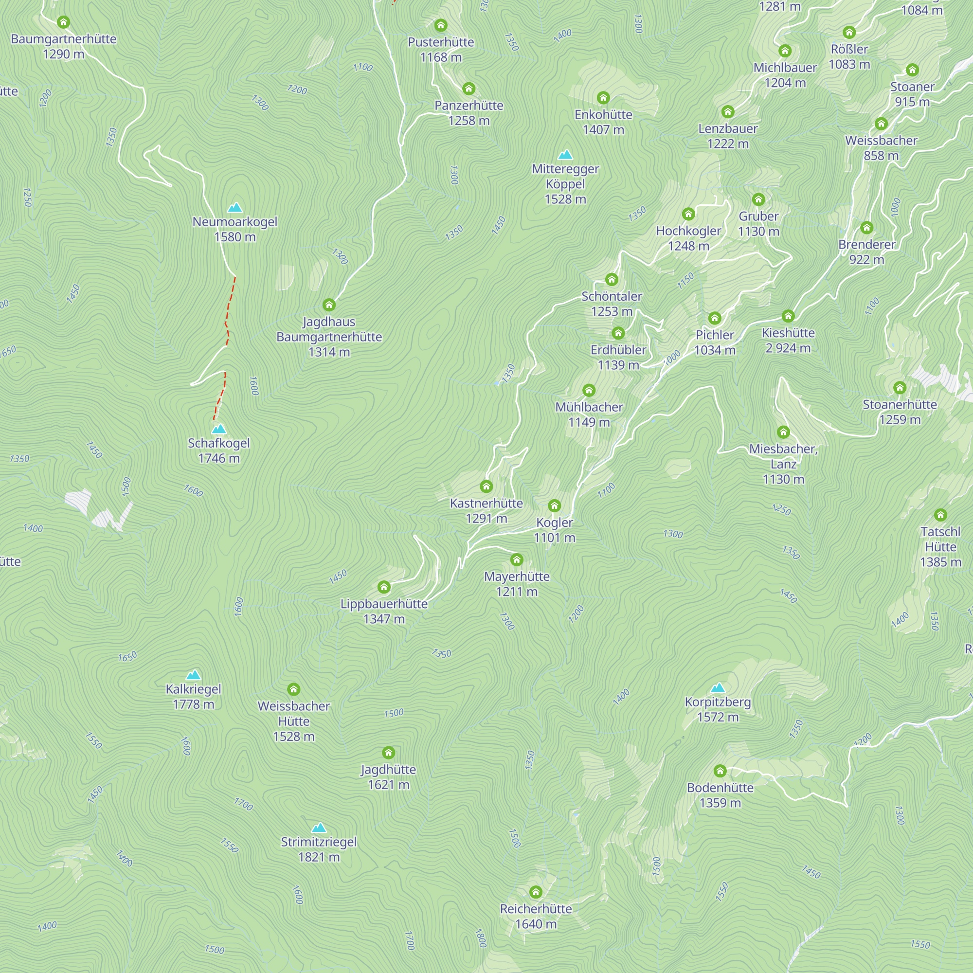 Kastnerhütte map