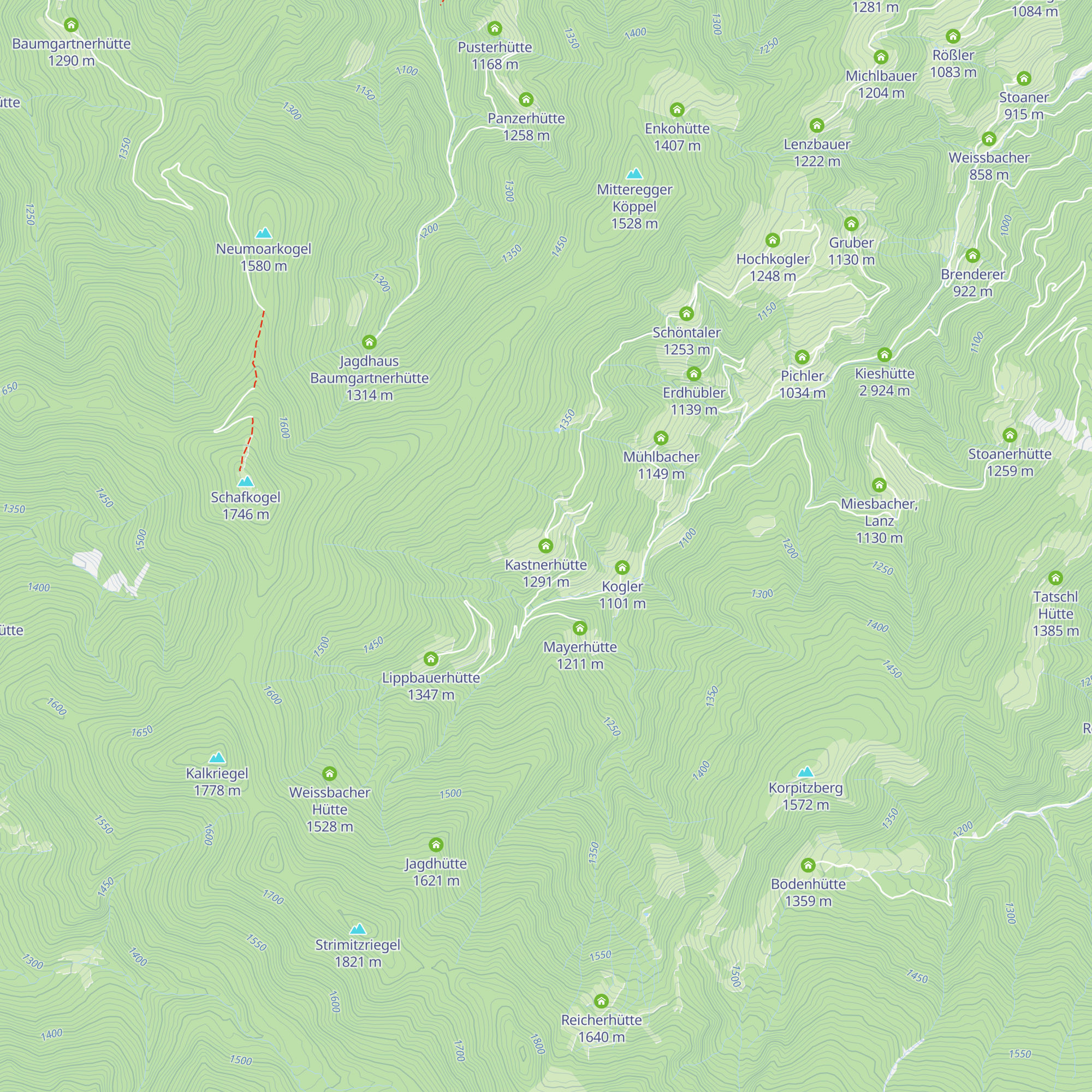 Kastnerhütte map