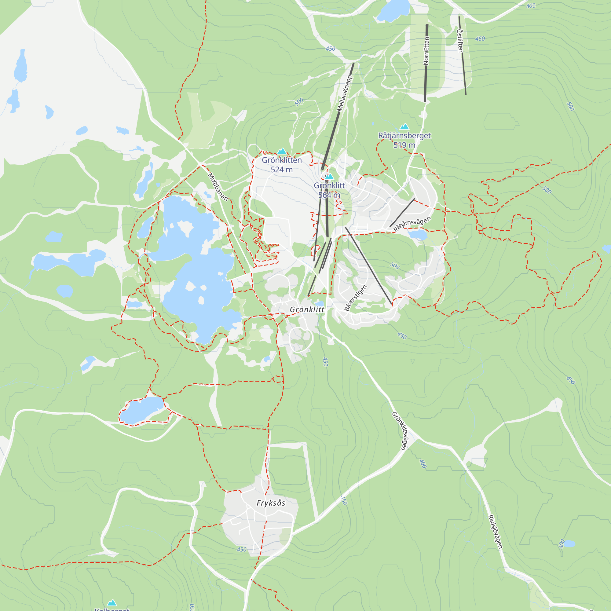 Reception Grönklitt map