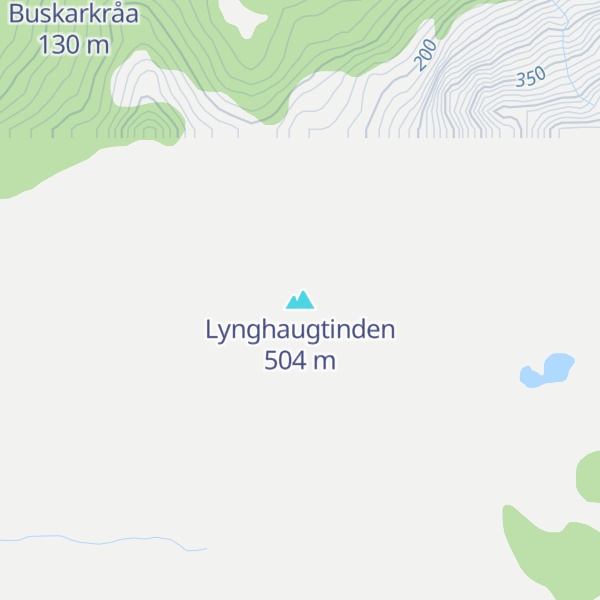 Map of Lynghaugtinden