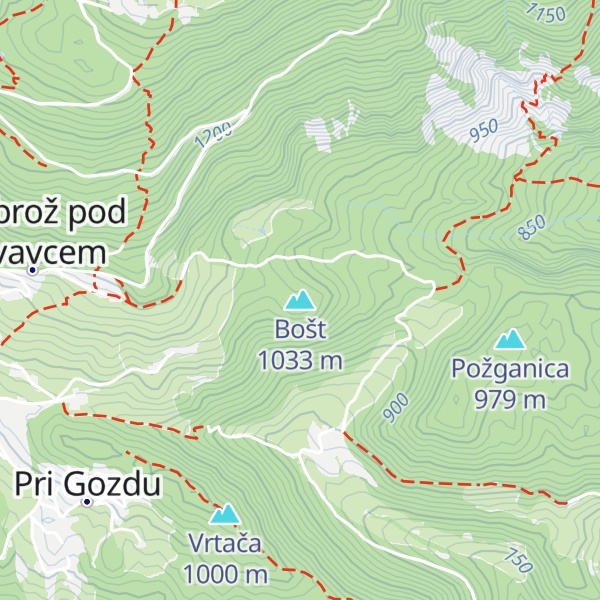 Map of Bošt