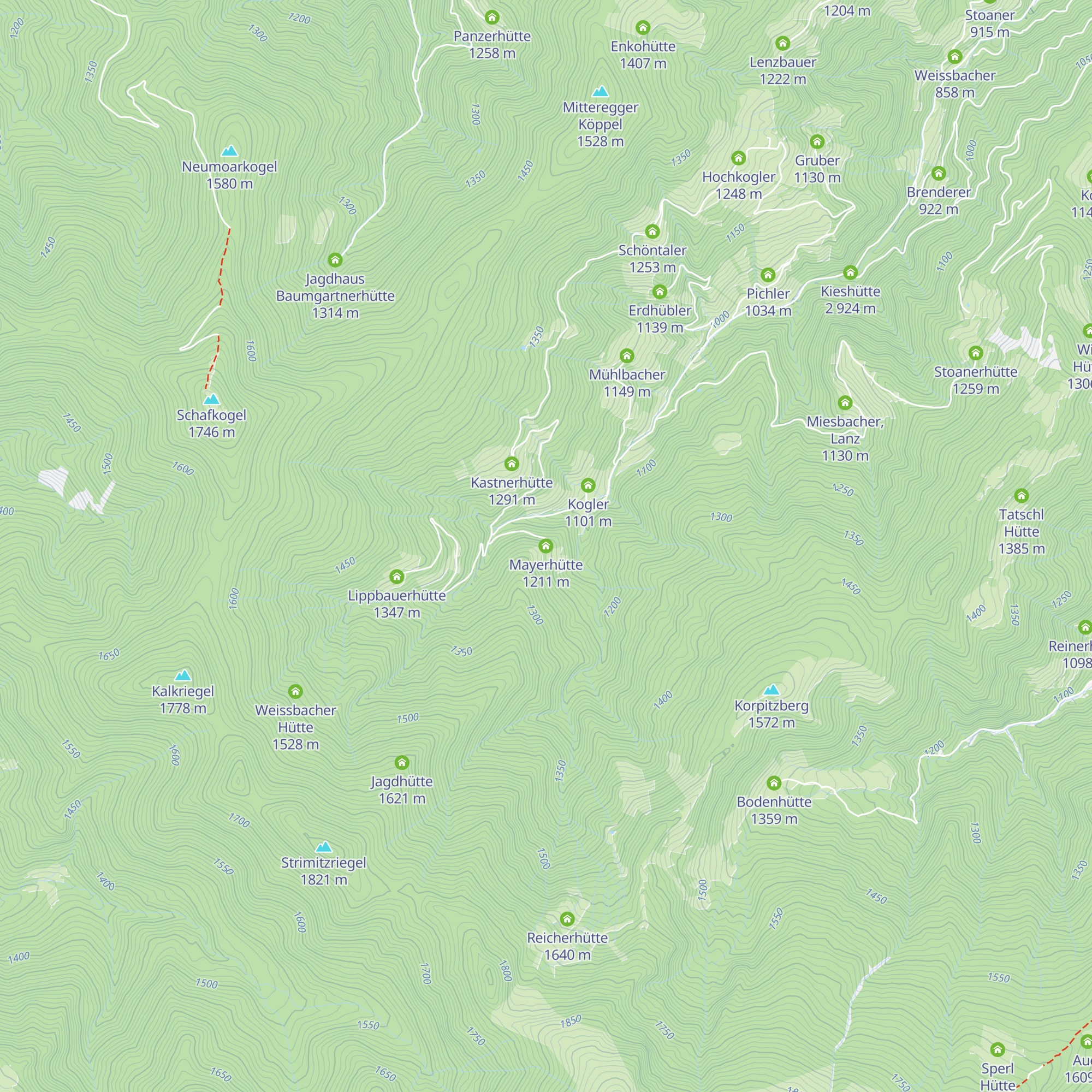Mayerhütte map