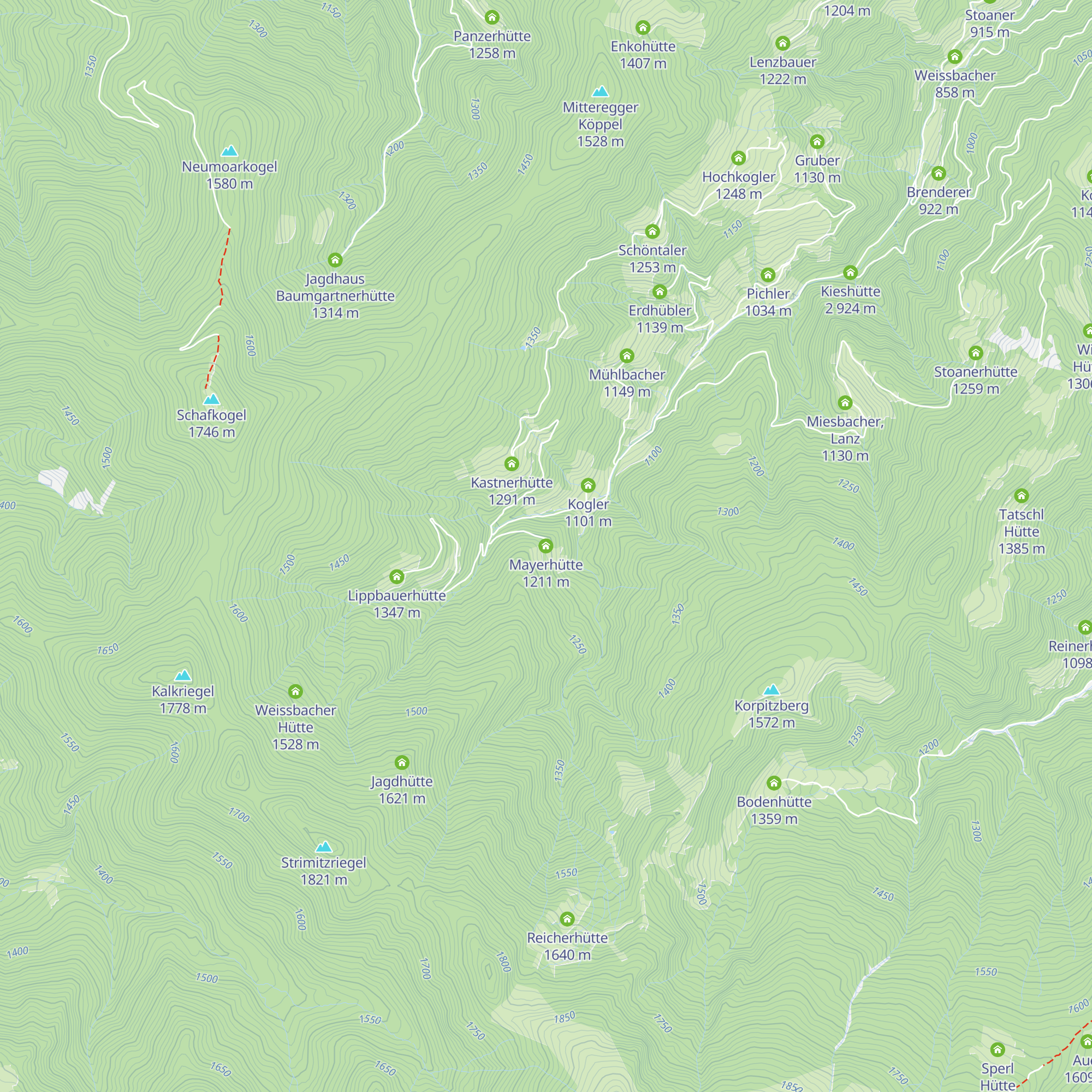 Mayerhütte map