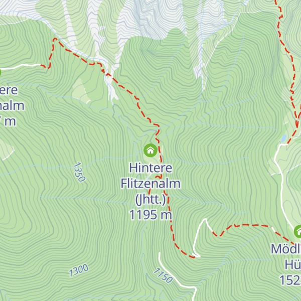 Map of Hintere Flitzenalm (Jhtt.)