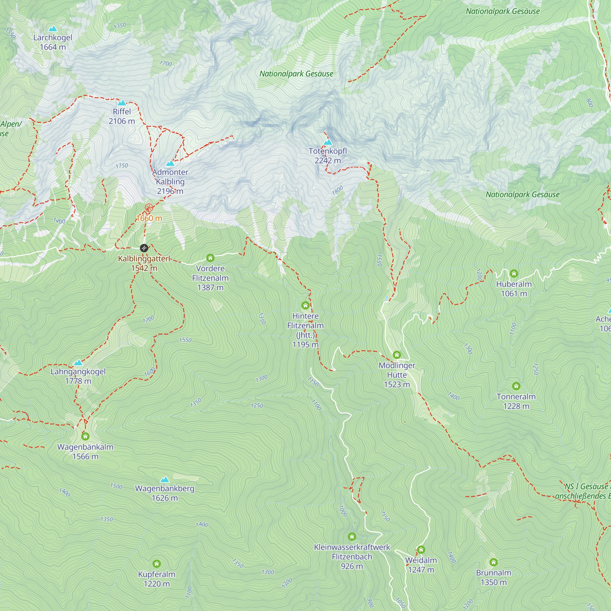 Hintere Flitzenalm (Jhtt.) map