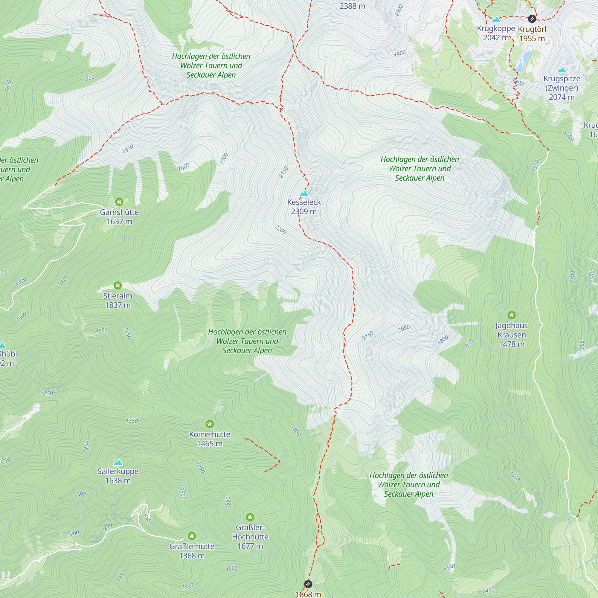 Grafenalm map