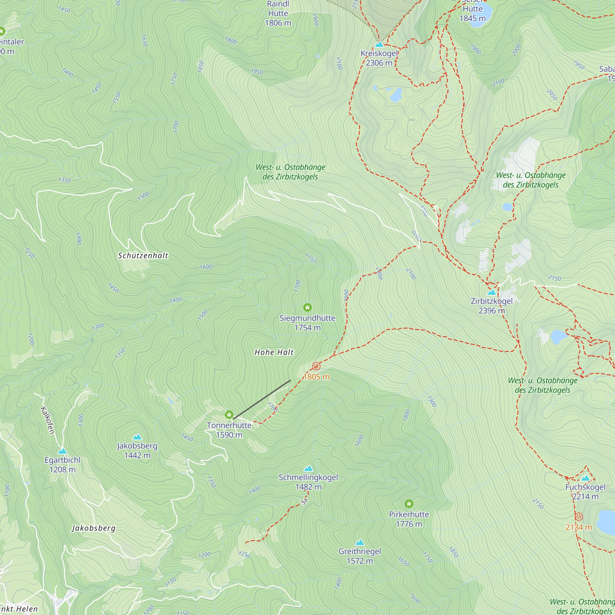 Siegmundhütte map