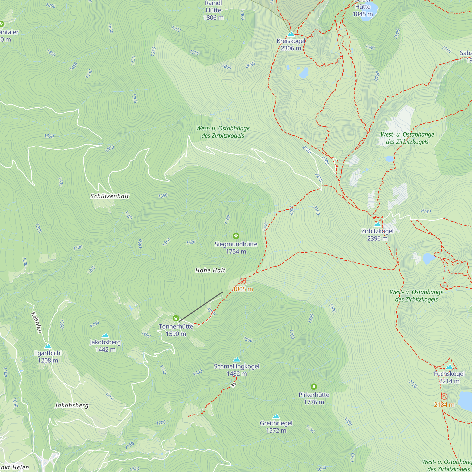 Siegmundhütte map
