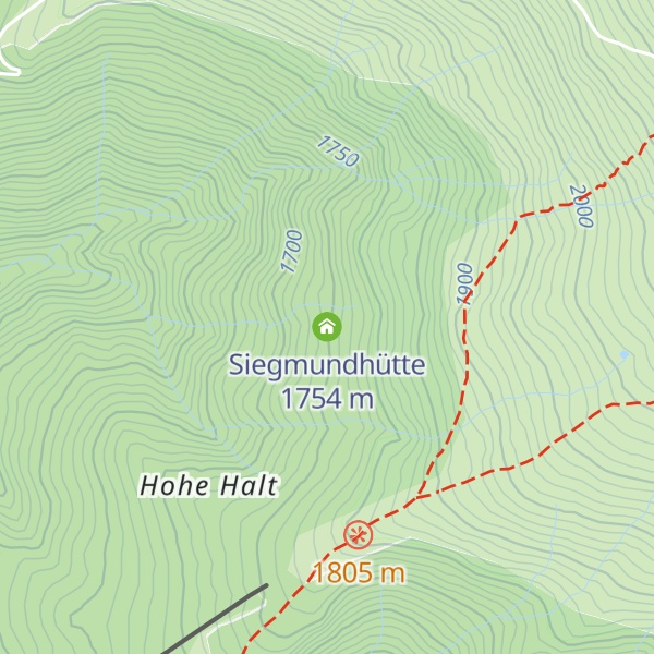 Map of Siegmundhütte