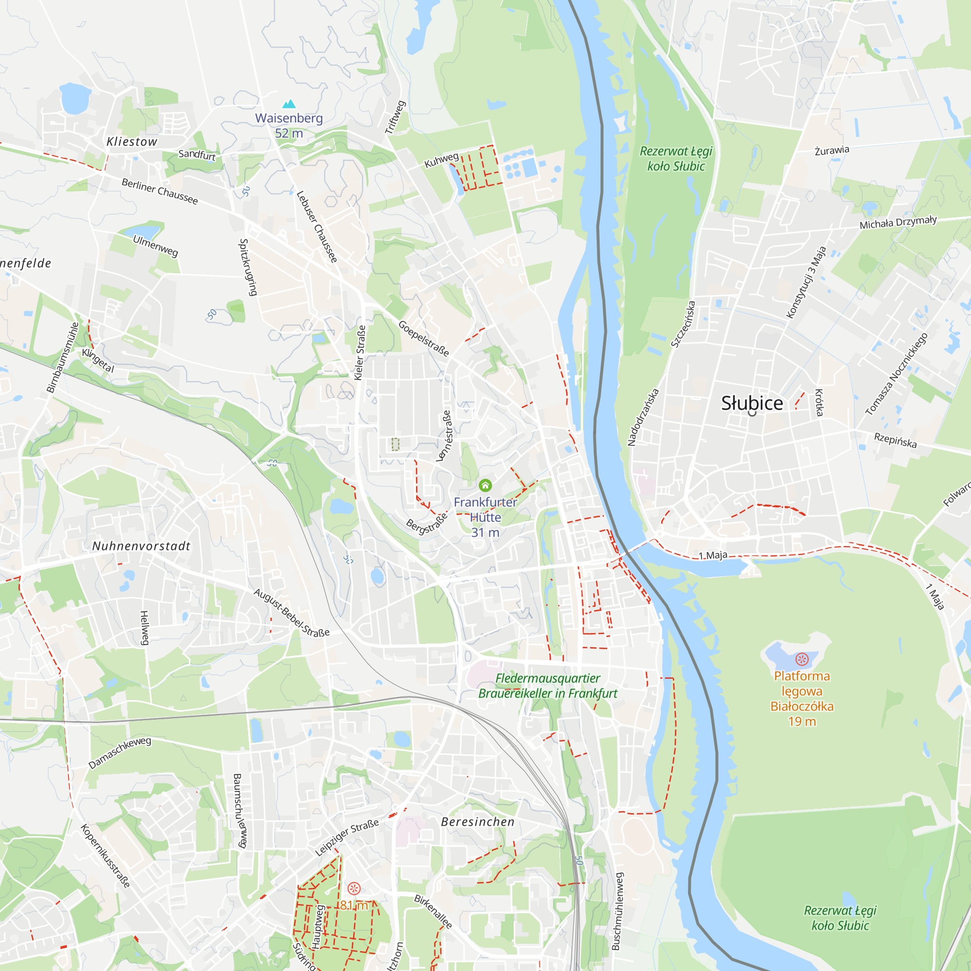 Frankfurter Hütte map