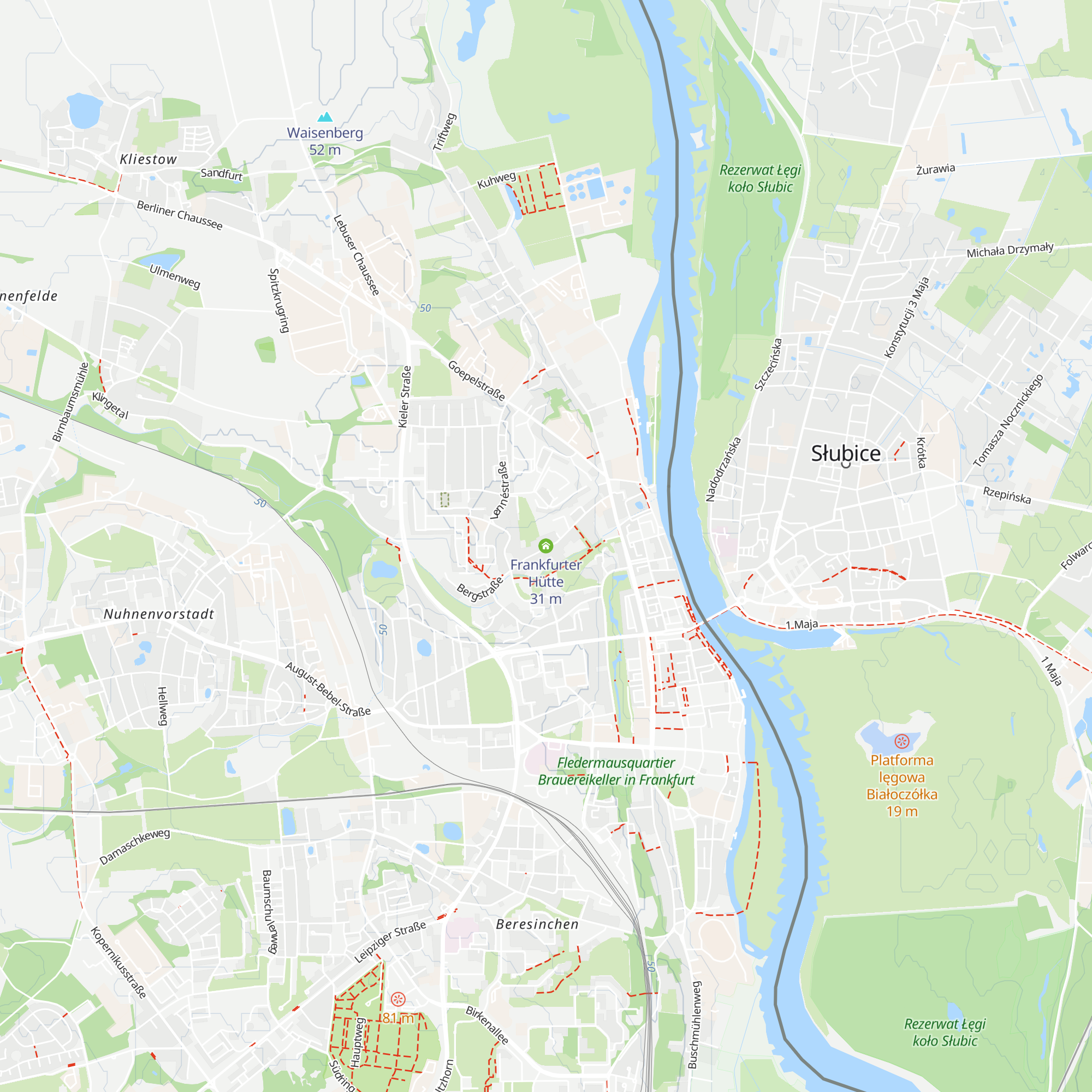 Frankfurter Hütte map