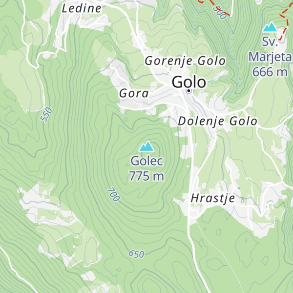 Map of Golec