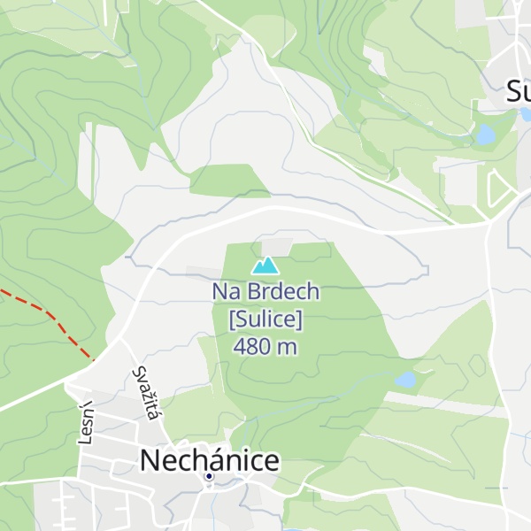 Map of Na Brdech [Sulice]